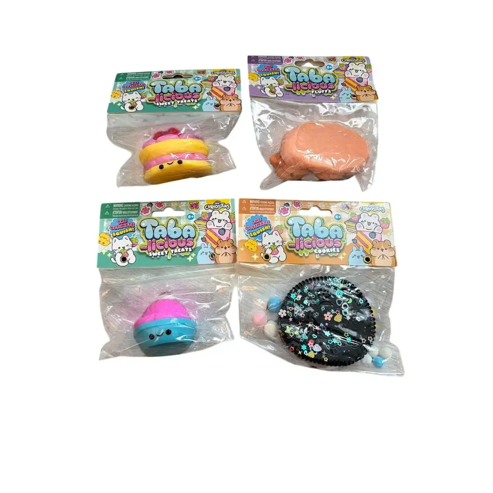 Taba-Licious Squishy Lot 4 Sweet Treats Cookies ORB Curiosities NEW